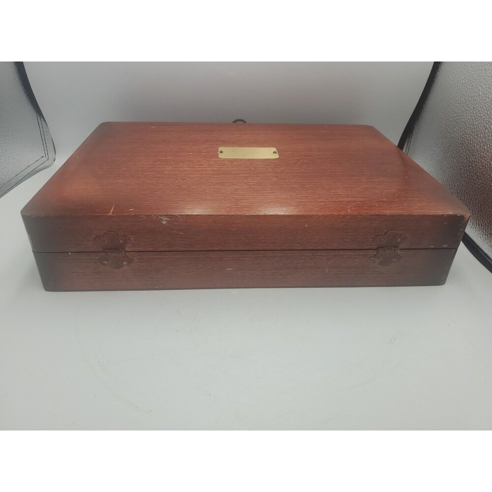 VTG Naken's Silverware Chest Tarnish Proof Pacific Red Cloth Case Box - Picture 16 of 16